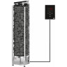 Электрическая печь SAWO TOWER TH3-45Ni2-WL-P 4,5 кВт выносной пульт встроенный блок мощности нержавейка пристенная